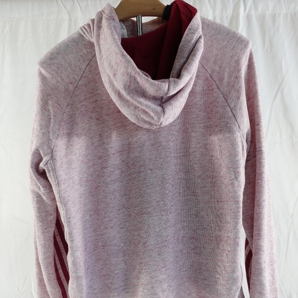 Adidas Women's Heathered Pullover Hoodie - Casual & Comfortable - Picture 4 of 7